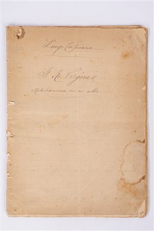 Capuana, Luigi - Il Re Vergine Melodramma in un atto, 1887