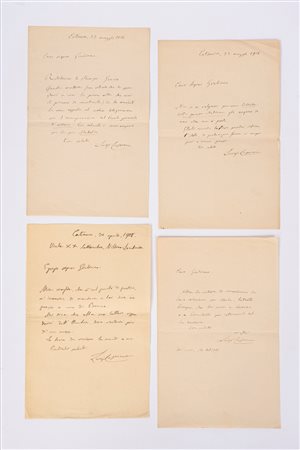 Capuana, Luigi - Lettere autografe e firmate, 1908