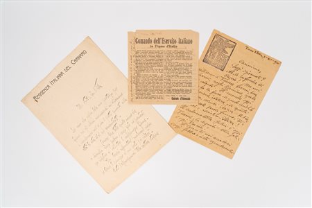Gabriele D'Annunzio - Tomaso Cartosio - Ernesto Villa - Lettere tra Tomaso Cartosio (e altri) e il prof. Ernesto Villa - Fiume, 1919-1921 , 1920
