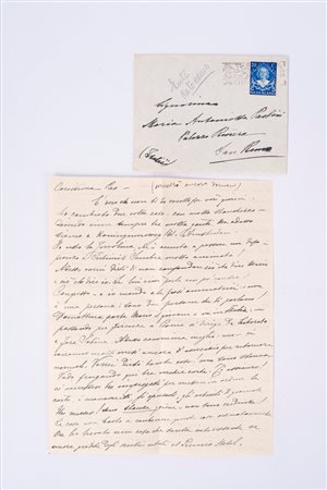 Maria Montessori - Lettera Premio Nobel, 1949