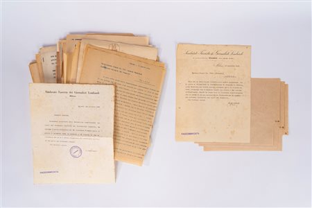 Italo Zingarelli - Puccini, Giacomo - Vilfredo Pareto - Corrispondenza per i giornali, lettere e carteggi, 1920