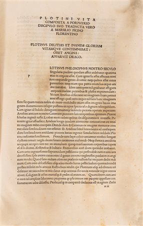 Plotinus - Opera, 1492