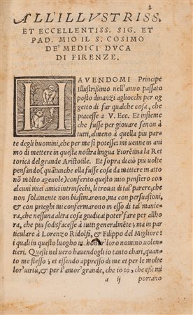 Aristotele - Rettorica et poetica [...] tradotte di greco in lingua vulgare fiorentina da Bernardo Segni, 1551