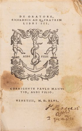 Marco Tullio Cicerone - De oratore, Ciceronis ad Q. fratrem libri III, 1546
