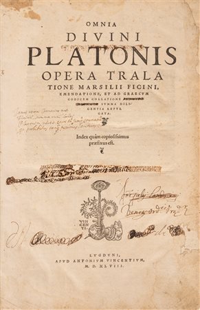 Marsilio Ficino - Omnia Divini Platonis Opera, 1548