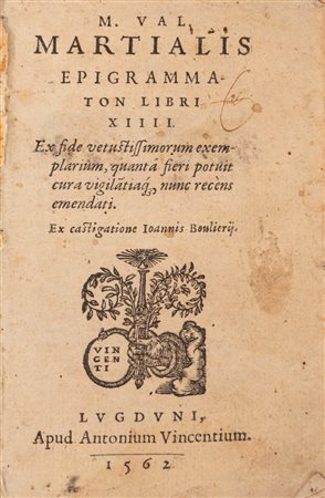 Marco Valerio  Marziale - Epigrammaton libri XIIII, 1562