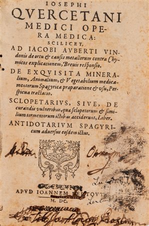 Giovanni Battista Zapata - Li meravigliosi secreti di Medicina e chirurgia, 1586