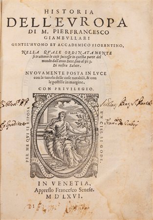 Pierfrancesco Giambullari - Historia dell'Europa, 1566