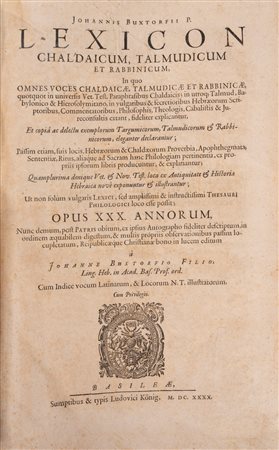 Johannes d. Ä. Buxtorf - Lexicon chaldaicum, talmudicum et rabbinicum, 1640