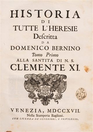 Domenico Bernino - Historia di tutte l'heresie, 1717
