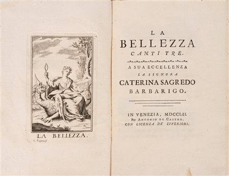 Giovanni Battista Monti - La bellezza, canti tre, 1752