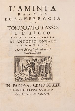 Torquato Tasso - L'Aminta favola boschereccia, 1722