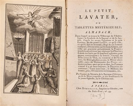 Johann Caspar Lavater - Le petit Lavater, ou tablettes Mystérieuses; Almanach, 1801