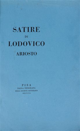 Ludovico Ariosto - Satire di Lodovico Ariosto, 1809