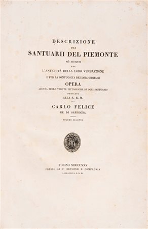 Gaspar Gasparini - Descrizione dei Santuarii del Piemonte, 1825