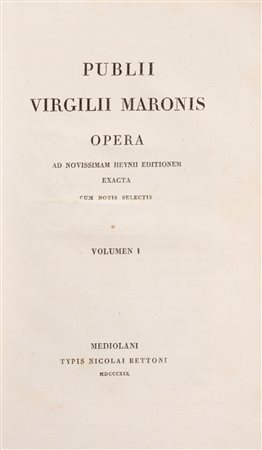 Publio Virgilio Marone - Opera, 1819