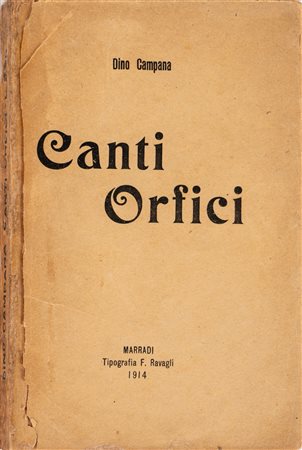 Dino Campana - Canti Orfici, 1914