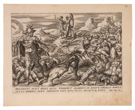 Jan Harmensz Muller (1540 - 1617)  - Recensiti sunt Reges quos Tradidit dominus in manus Israelis populi, 1585