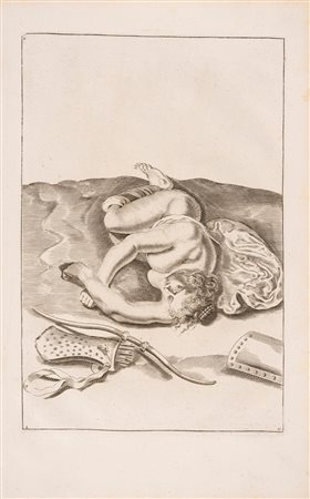 Fredericum De Wit - Putto a riposo con faretra ed arco, 1600
