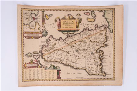 Johannes Janssonius - Sicilia veteris, 1636
