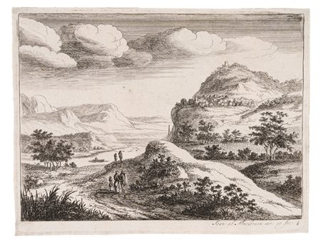 Jan  Van Almeloveen (1656 - 1684)  - Paesaggio , 1600