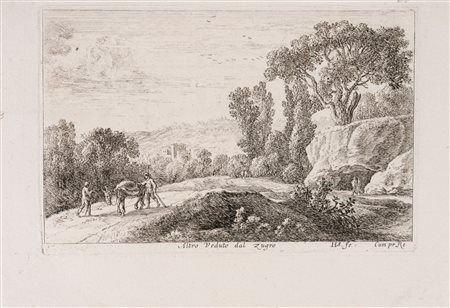 Herman  Van Swanevelt (1620 - 1690)  - Il bosco ai bordi del ruscello, 1600