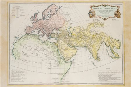 Jean Baptiste Bourguignon d'Anville - Orbis veteribus notus Auspiciis Serenissimi Principis Ludovici Philippi Aurelianorum Ducis..., 1769