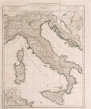 Jean Baptiste Bourguignon d'Anville - Tabula Italiae Antiquae Geographica, 1769