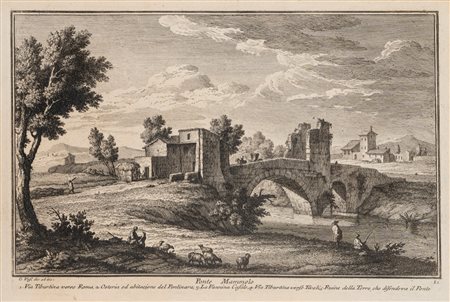 Giuseppe Vasi - Ponte mammolo, 1700