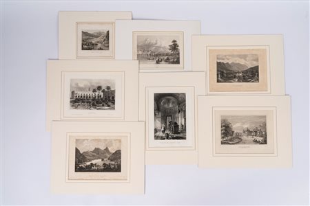 15 vedutine di Paesaggi, palazzi e interni, 1850