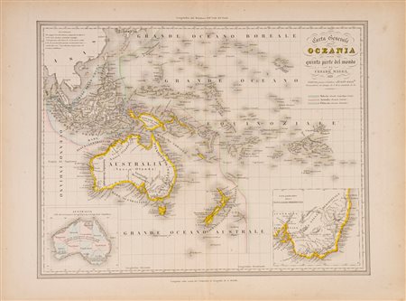 Carta generale dell'Oceanie ossia Quinta parte del mondo, 1851