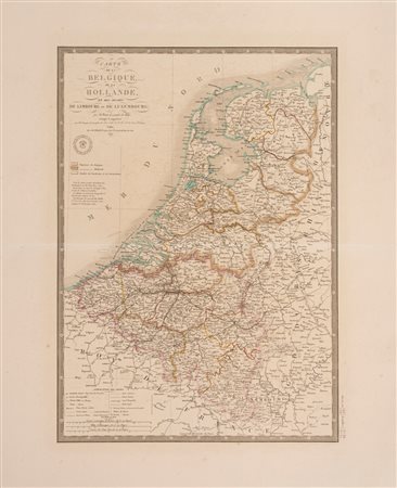 Carte de la Belgique de la Hollande et des Duches de Limbourg et de Luxembourg, 1844