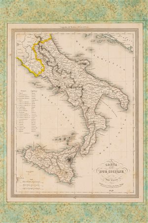 Carte delle Due Sicilie, 1848