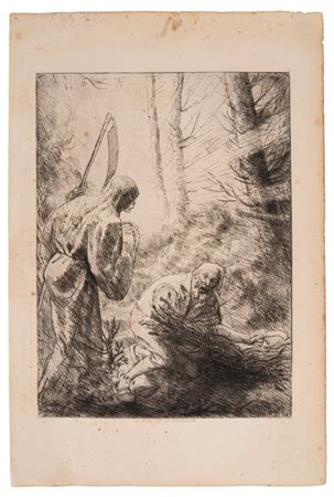 Alphonse  Legros (1837 - 1911)  - La mort et le bucheron, 1876