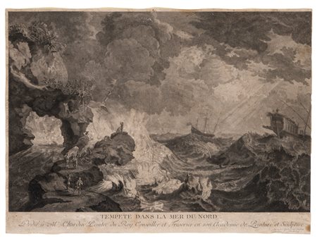 Jacques Bacheley - Horace Vernet - Tempete dans la Mer du Nord, 1800