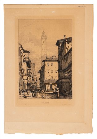 Richard  Parkes Bonington (1802 - 1828)  - Città di Bologna, 1800