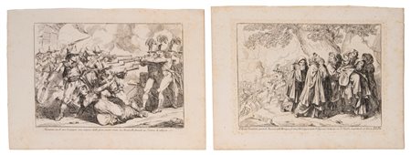 Bartolomeo Pinelli (Roma 1781 - 1835)  - Coppia di Acqueforti del Brigante Massaroni, 1800