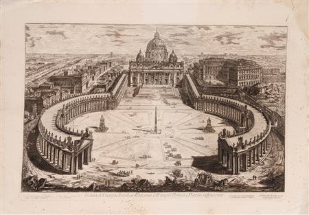 Giovanni Battista Piranesi - Veduta della Basilica di San Pietro , 1800