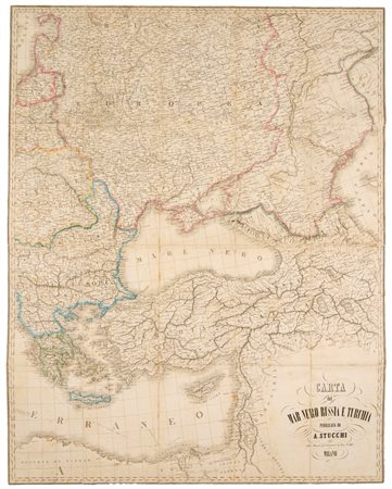 Carta del Mar Nero, Russia e Turchia, 1800