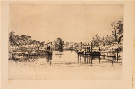 Francis  Seymour Haden - Sul fiume, 1800