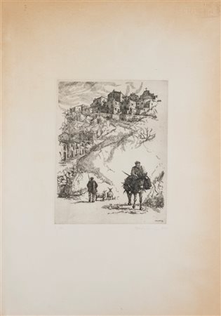 Giuseppe  Malandrino (1910 - 1979)  - Paesaggio rurale, 1970