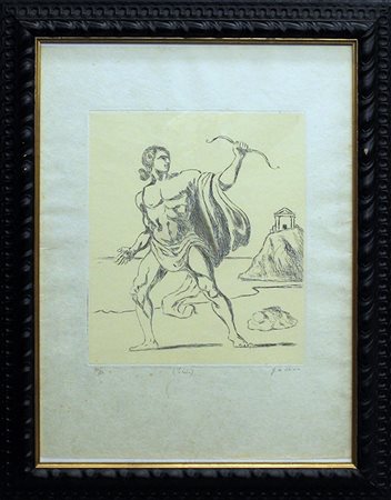 GIORGIO DE CHIRICO, "Teseo", 1970