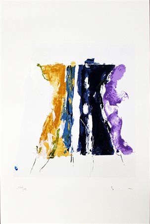 Mario Schifano, "Paesaggio Anemico con Viola"