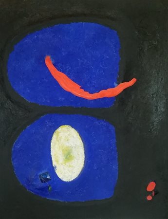 GOLBA HOSSEIN Babol (Iran) 1956 Senza Titolo 1987 Mista su tela con collage e...