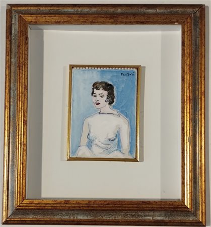 TAMBURI ORFEO Jesi (An) 1910 Senza Titolo Acquarello su carta intelata...