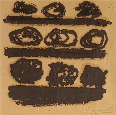 KOUNELLIS JANNIS Pireo (Grecia) 1936 Senza Titolo 1995 Mista su carta...