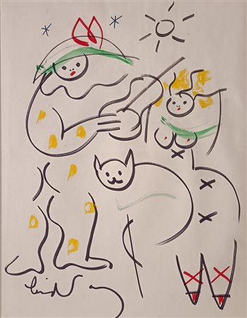 KEMP LINDSAY Cheshire (Regno Unito) 1938 Senza Titolo Mista su carta...