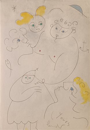 KEMP LINDSAY Cheshire (Regno Unito) 1938 Yours Mista su carta 29,00x21,00...