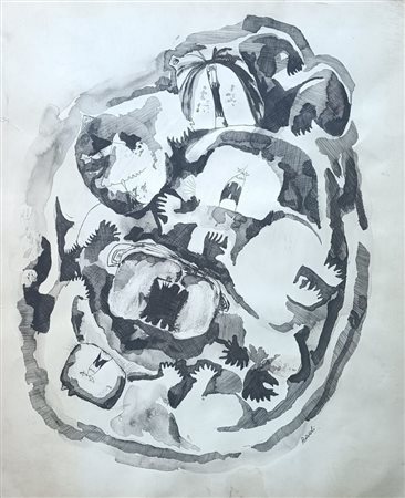 PERICOLI TULLIO Colli del Tronto (Te) 1938 Senza Titolo 1960 Mista e...