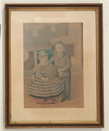 FIRMA INDECIFRATA N.D. ( -) 1900 Senza Titolo Acquarello su cartoncino...